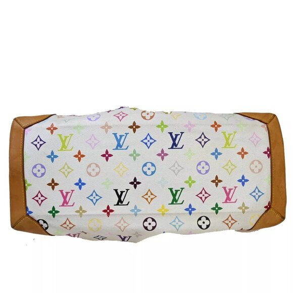 LOUIS VUITTON Ursula Chain Hand Bag Monogram Multi Leather White M40123 57EA904 - Picture 4 of 16